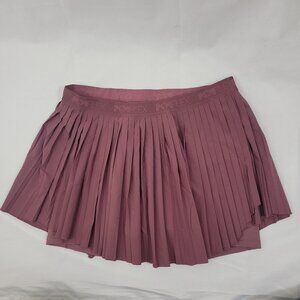 POPFLEX Ace 'Em Pleated Skort Womens 1X Red Desert Rose Tennis